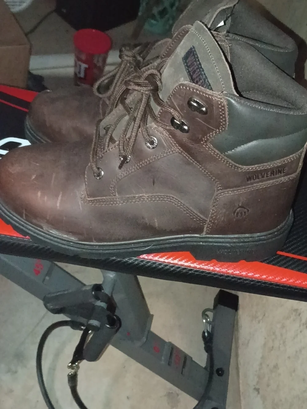 Wolverine Men's Brown Leather Chukka Work Boots